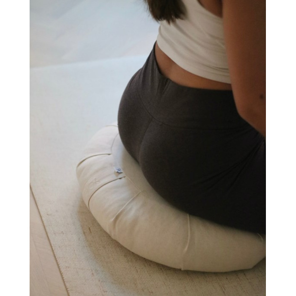 Meditasjonspute Round -Natural 