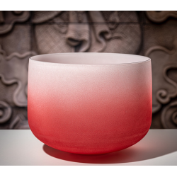 Meinl Sonic Energy Crystal Singing Bowl 14", Frosted, Note C, Root Chakra, Red