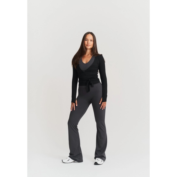 Soft Ballet Wrap Top - Black