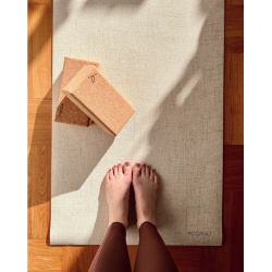 All-round yogamatte, 6 mm - Natural
