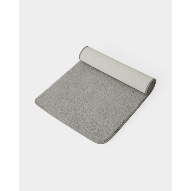 Yogamatte i ull / ullmatte, enkel 75*200 cm - Silver Grey