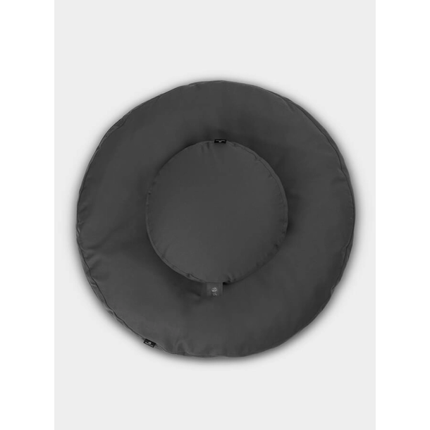 Zabuton / Meditasjonspute og Zafu Sett  - Koksgr