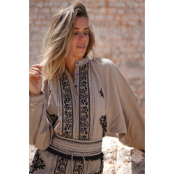 Kaftan Espanola - Taupe/Ecru, str XS/S 