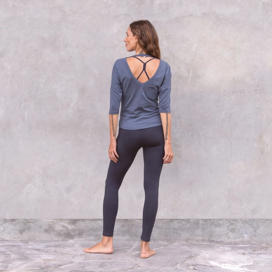 Leggings Damen High Waist Aus Bambus – Atmungsaktiv, Geruchsneutral, Blickdicht, Weich